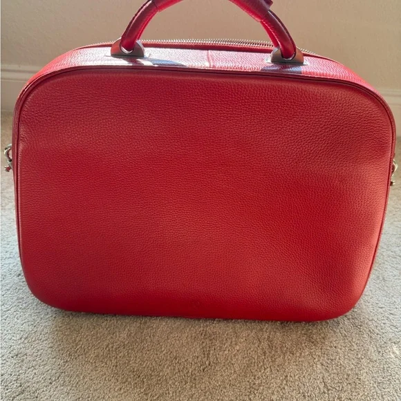 Red Leather Shoulder Bag